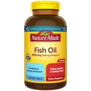 Nature Made Fish Oil 1000 mg Softgels, Fish Oil Supplements, 250 Count