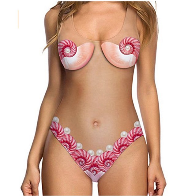 Bikini de una sola pieza con estampado de piel sexy, traje de baño de bikini de uso versátil