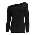 thumbnail image 6 of FAHUOMU Women's Off Shoulder Sweatshirt Long Sleeve Pullover Tops Fall Winter Fashion Oversized Causal Clothes, 6 of 9