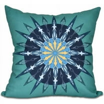 Simply Daisy 16" x 16" Sea Wheel Geometric Print Pillow