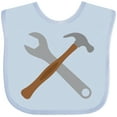 thumbnail image 3 of Inktastic Future Carpenter Tools Hammer Wrench Boys Baby Bib, 3 of 4