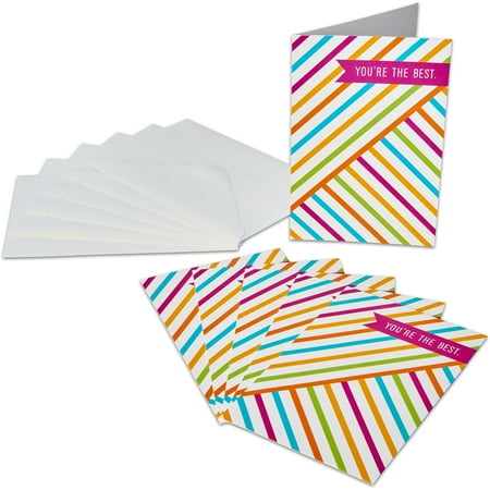 American Greetings You're the Best Thank You Card Pack, 6ct