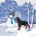 thumbnail image 3 of CafePress - Rottweiler & Snowman Christmas Sweatshirt - Crew Neck Sweatshirt, 3 of 4