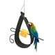 thumbnail image 1 of Comedero para pájaros, artesanía de Metal, comedero para pájaros colgante con soporte para frutas, adorno decorativo de jardín para patio y jardín al aire libre, 1 of 8