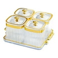 thumbnail image 1 of Bandeja para frutos secos, bandeja para servir con divisiones, caja multiusos para almacenar alimentos Claro, 1 of 9