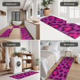 thumbnail image 5 of Pink and Black Of Leopard Print Kitchen Rugs Sets Of 3,Kitchen Runner Rugs Non Skid Washable,Decorative Kitchen Floor Mats for Kitchen,Sink,Laundry,17"x30"+ 17"x47" + 17"x59", 5 of 6