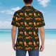 thumbnail image 4 of Balery Cute Little Foxes Camisas hawaianas de manga corta para hombre, camisas playeras de corte holgado, camisas de vacaciones con botones,Medium, 4 of 7