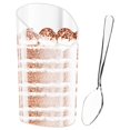 thumbnail image 3 of 50Pcs Dessert Cups with Spoons 80ML/2.7oz Slanted  Appetizer Cup Mini Clear Parfait Cups Reusable Plastic Mousse Cup Stackable Puddings Serving Cup for Home Party Dessert, 3 of 11