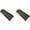 Brown, variant on Splash Block, Decorative Gutter Downspout Extensions, Splashguard, Foundation Water Diverter, Rain Gutter Guard, Plastic 24” Black (2 Pack)