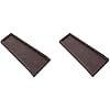 Splash Block, Decorative Gutter Downspout Extensions, Splashguard, Foundation Water Diverter, Rain Gutter Guard, Plastic 24” Black (2 Pack)