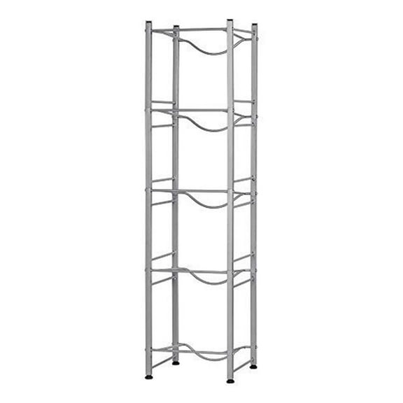 Water Cooler Jug Rack 5-Tiers Water Bottle Storage Rack Floor Standing