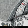 thumbnail image 3 of Findosom 4'x4'Round Area Rug,Non Slip Washable Round Rug Boho Area Rug for Living Room,Bedroom,Home Decor,Office,Dining Room,Gray, 3 of 9