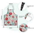 thumbnail image 7 of Pioneer Flower Floral Print Pattern Kids Aprons for Girls and Boys,Adjustable Neck Strap Toddler Aprons for Kids Cooking Baking, 7 of 7