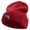 Maroon, variant on Beared Dragon Embroidered 12 Inch Long Knitted Beanie - Maroon OSFM