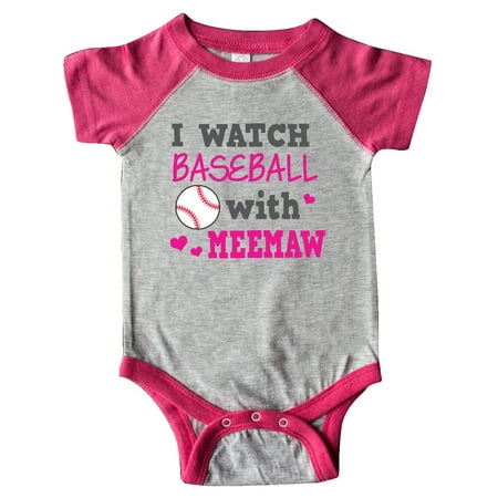 

Inktastic I Watch Baseball with My Meemaw Gift Baby Boy or Baby Girl Bodysuit