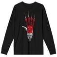 thumbnail image 4 of Nightmare on Elm Street Fresh Meat What a Rush Women's Black Long Sleeve Tee-Medium, 4 of 5