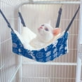 thumbnail image 2 of Cat Canvas Hammock Bed Pet Cats Dogs Beds Double-Sided Hanging Bed Pet Swing Beds Hamster Squirrel Cat Rest Sleep Supplies (CW008-10,36x34cm), 2 of 7