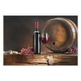 thumbnail image 2 of 4 Pieces Place Mat Linen Non Slip Table Placemats Red Wine Bottle Grape Dinner Mats for Dining Table Kitchen, 2 of 7