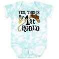 thumbnail image 3 of Inktastic Yes, This is My 1st Rodeo Cowboy Hat with Red Band, Lasso Boys or Girls Baby Bodysuit, 3 of 5