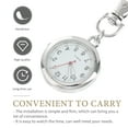 thumbnail image 6 of 2Pcs Round Keyring Watch Classic Nurse Students Pocket Watch Hanging Fob Watches, 6 of 6