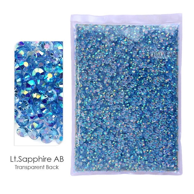 Paquete grande de diamantes de imitación de resina de 2-6mm, venta al por mayor, cristales de plástico AB con parte posterior plana, brillos para uñas DIY, piedra Cтразы Tan Jianjun unisex