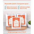 thumbnail image 5 of EcoNesxp Plastic Apron Disposable Aprons Cooking Suitable for Painting Party 100pcs, 5 of 5