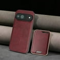 thumbnail image 6 of Allytechgroup for Google Pixel 9A Case 2025 with Credit Card Holder [Compatible with Magsafe Wireless Charging] Slim PU Leather Magnetic Wallet Back Case Soft TPU Bumper Shell Shockproof Cover,Winered, 6 of 15