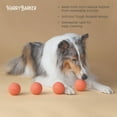 thumbnail image 5 of Harry Barker Durable All-Natural Rubber Balls for Dogs, 2.5" Rubber Balls, Orange, 6 Pack Set, 5 of 7