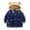 Navy Blue, variant on KYAIGUO Toddler Boys Girls Hooded Down Jacket Baby Winter Warm Coat kids Puffer Jacket Zipper Outerwear for 1-7Y