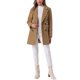 thumbnail image 2 of Abrigo de trench de longitud media con cinturón y doble botonadura para mujer Inspire Chic en color camel, 2 of 6