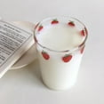 thumbnail image 3 of 300ml 10oz alto borosilicato Nana linda fresa agua leche beber vasos taza con pajita, 3 of 5