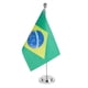 thumbnail image 5 of Small Brazil Desk Flag with Base for Decoration Polyester, 5 of 5