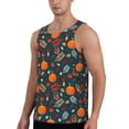 thumbnail image 2 of Daiia Autumn with Pumpkins Printed Men's Quick Dry Fit Muscle Tank Top Slim-Fit Tank Workout Tank Top Lightweight Sports Tank Top-4X-Large, 2 of 7