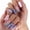 A, variant on 24PCS Short Oval Press On Nails with Strawberry & Flower Design, Nude Pink Glossy Fake Nails, Comfortable Natural Fit False Nails for Women, Cute Summer Daily Manicure, Salon & Home Use