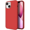 thumbnail image 3 of For Apple iPhone 14 Pro Max (6.7") Liquid Silicone Hybrid Rubber with Microfiber Lining Shockproof Flexible TPU Case Cover fit iPhone 14 Pro Max - Red, 3 of 9