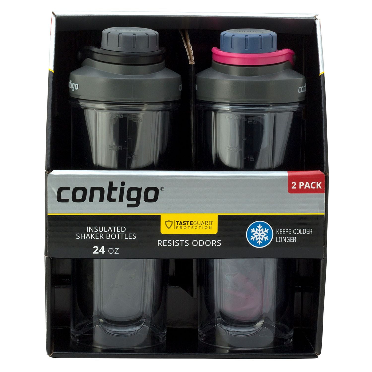 Contigo Shake & Go Fit Shaker Bottles, BPA Free, LeakProof Lid