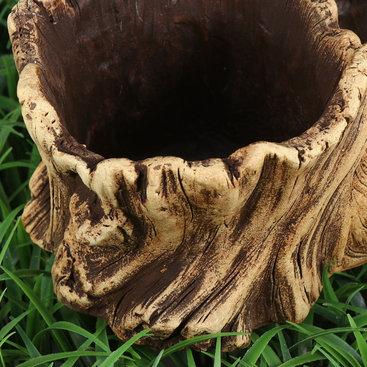 FUTUREORYY Decorative Flower Planter Pot Cement Yellow 1Pcs for Gardening Props