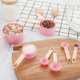 thumbnail image 1 of 8 Pcs Measuring Cups and Spoons Set, 4 Measuring Cups / 5 Measuring Spoons, Measuring Spoons Set with Engraved Scale(Pink), 1 of 5