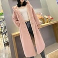 thumbnail image 2 of Winter Warm Coats for Women, Ladies Jackets Faux Coat Furry Faux Jacket Long Sleeve Outerwear, Christmas Gifts for Women Pink S, 2 of 6