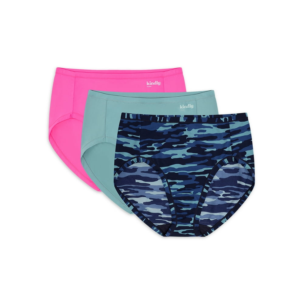 KINDLY Kindly Yours Women's Sustainable Micro HiCut Panties, 3Pack