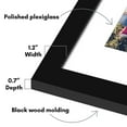 thumbnail image 3 of Americanflat 16x20 Picture Frame with Polished Plexiglass with 12x16 Mat Display Photo Epic Collection - Black, 3 of 7