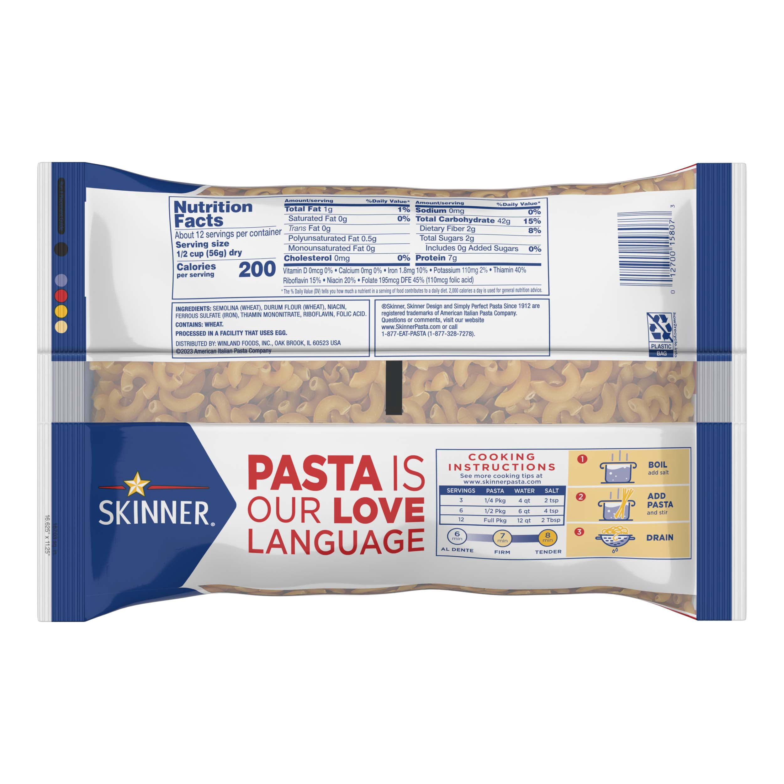 (3 pack) Skinner® Elbows 24 oz. Bag