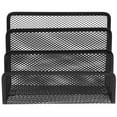 thumbnail image 2 of table organizer Metal Mesh Desktop Organizer File Folder Letters Magazine Holder for Home Office (Black), 2 of 10