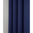 thumbnail image 4 of DecoSource - 1 Extra Wide Premium Patio Panel - 102 Inch Wide - 84" Long - 16 Grommets - Ideal for Sliding and Patio Doors - Thermal Insulated Blackout Curtain 102" x 84", Navy, 4 of 4