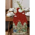 thumbnail image 2 of Table Runners 90 Inches Long Dress Scarves, Red Christmas Tree Farmhouse Coffee/Dining/Kitchen Table Runner for Living Room, Xmas Tree Snowflake Bunny 13x90 Inch, 2 of 7