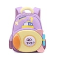 thumbnail image 4 of ibiyuan Laptop Backpack Student Breathable School Bag with Multi-Pockets Cute Bow Back To School Supplies Outdoor, Hiking, Camping, Sports,One Size,Purple, 4 of 5