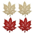 thumbnail image 1 of 4 Pcs Sets de Table Feuille d'Érable Automne, Sets de Table en Forme de Feuille d'Érable pour l'Action de Grâce, 1 of 7