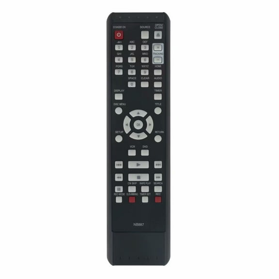 Magnavox Remote control for Magnavox DVD Recorder VCR Combo ZV427MG9, Black