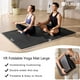 thumbnail image 2 of YR Tapete de Yoga Plegable, Tapetes de Ejercicio Plegables Grandes y Gruesas para Viajes, Gimnasio en Casa, Fitness, TPE 10 Mm Negro, 2 of 9