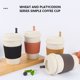 thumbnail image 5 of Moyic Taza de café de trigo Taza de estilo simple Tazas para el hogar Botella de palo de sellado Vasos para viajes al aire libre Camping Type2 NO2, 5 of 6